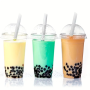 Трубочки BUBBLE TEA d10мм прозрачные, 100шт