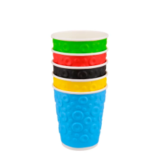  Стакан бумажный Двухслойный Bubbles mix  250 мл 30 шт