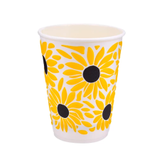  Стакан бумажный двухслойный ПОДСОЛНУХ  350 мл, 25шт