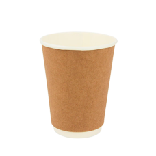 Стакан бумажный Двухслойный Крафт 350мл  25шт  