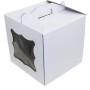 Коробка для торту 350*350*200, біла 