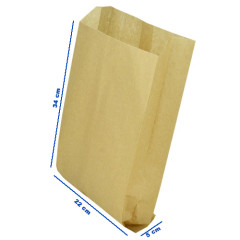Пакет бумажный саше КРАФТ 340*220*50 мм
