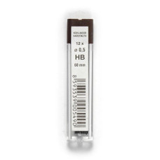 Стержни для карандашей, 0,5мм., HB 12 шт., KOH-I-NOOR