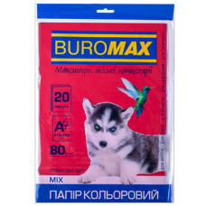 Набір кольорового паперу DARK+NEON, 10 кол., 20 арк., А4, 80 г/м²