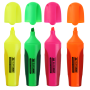 Четыре текст-маркера NEON (зел., роз., орнж., желт.), 2-4 мм, с резиновыми вставками Набор