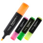 Маркер Highlighter D2501, 1-5 мм клиноподобный, набор 4-х цветов